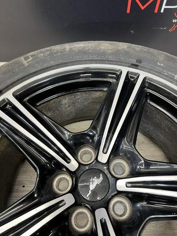 18” 2024 2025 FORD MUSTANG 18x8 5 SPOKE WHEEL RIM Factory Oem Black PR3C1007AA