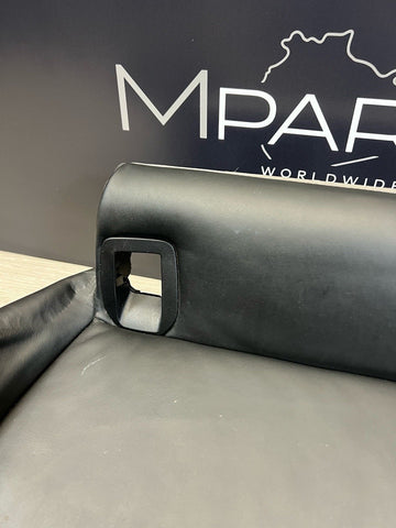 08-13 BMW E92 M3 Coupe Left Driver Rear Seat Bottom Bench Pad Black Leather OEM