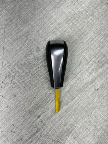 07-13 BMW E92 E93 328 335 Automatic Gear Shift Knob Lever Leather Chrome OEM