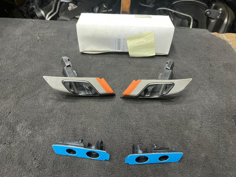 12-19 BMW F33 F36 FRONT BUMPER COVER WASHERS SENSORS KIT HOLDERS OEM 51117387126