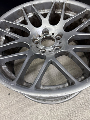 BMW 01-06 E46 M3 163M OEM 19 Rear 19x9.5 ZCP Competition Rim Wheel *Cracked