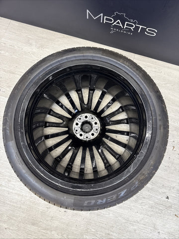 BMW 19-24 G07 X7 20x10.5 22” Rear Rim Wheel OEM 6885463 Gloss Black