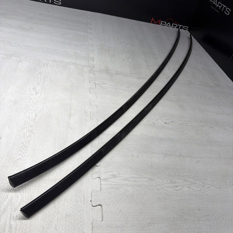 BMW E46 325 330 M3 Roof Rails Moldings Trims Pair Coupe OEM