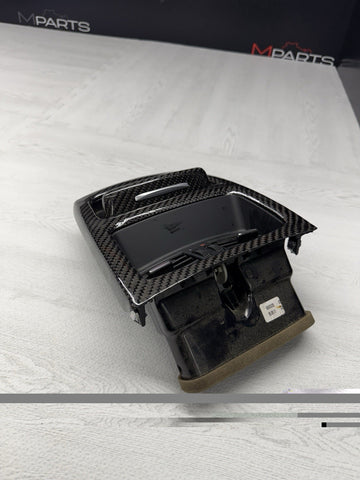 08-13 BMW E92 E93 M3 OEM Center Console Rear Ash Tray Vent Trim Carbon Fiber