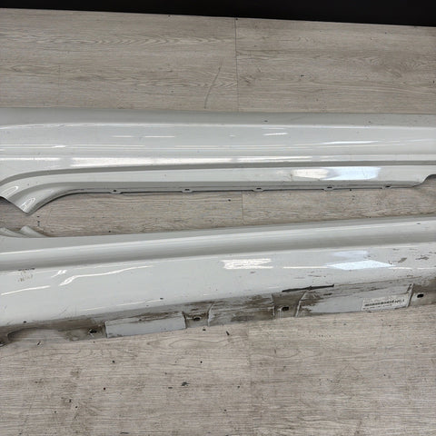 08-13 BMW E92 E93 M3 OEM Right Left Passenger Side Skirt Rocker Panels White
