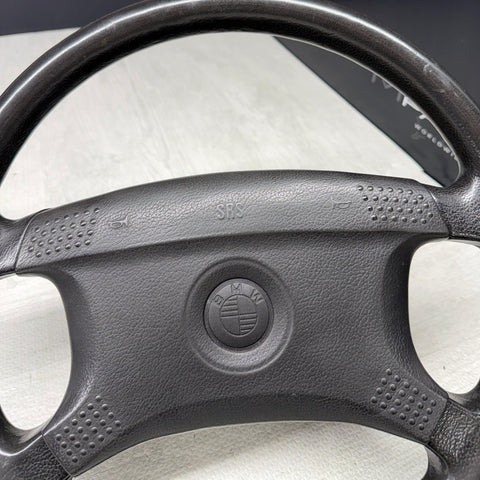 87-93 BMW M3 318i 325i E30 Leather Steering Wheel 4-Spoke 1156363 OEM