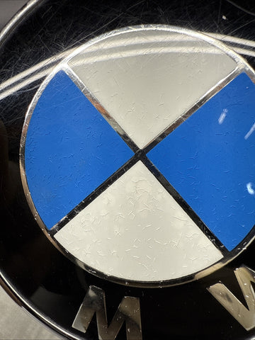 07-13 OEM BMW E92 328 335 M3 Sedan Trunk Lid Rear Round Emblem Badge Genuine