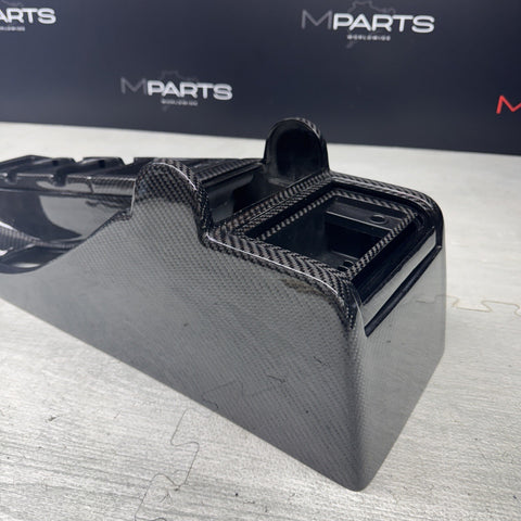 01-06 BMW E46 330 328 325 M3 COUPE BLACK CENTER CONSOLE COIN TRAY CARBON FIBER