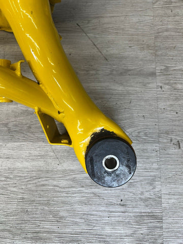 01-06 BMW E46 M3 REAR SUSPENSION SUBFRAME AXLE CARRIER CRADLE YELLOW