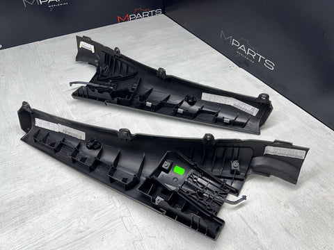 01-06 BMW E46 M3 CONVERTIBLE REAR INTERIOR QUARTER TRIMS COVERS PANELS BLACK