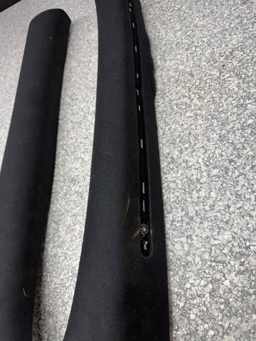 01-06 BMW E46 M3 Coupe Front A Pillars Black Original OEM Pair *Notes*