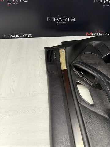 99-03 BMW E39 M5 Front Left Driver Interior Door Card Panel Cover Black