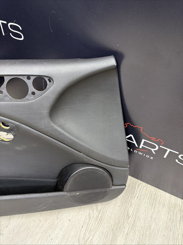 01-06 BMW E46 M3 FRONT DRIVER LEFT SIDE DOOR PANEL CARD BLACK OEM *Scratch*