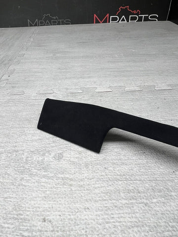 01-06 BMW E46 M3 Alcantara Black Center Dash Dashboard Trims 8196103 Set Of 3