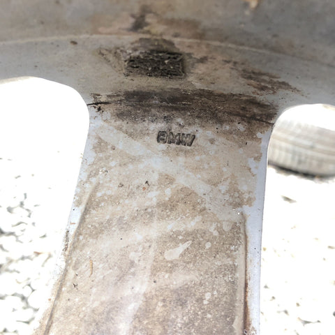 04-14 BMW 3 Series OEM Silver 17x8 7 Tapered Spoke Wheel