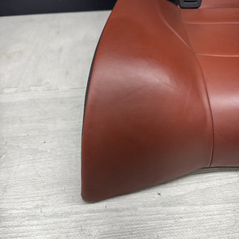 08-13 BMW E93 M3 Coupe Right Passenger Rear Seat Bottom Bench Fox Red Leather