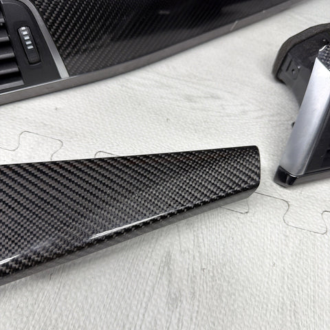 15-20 BMW F83 M4 Carbon Fiber Interior Dash Dashboard Trim Set OEM
