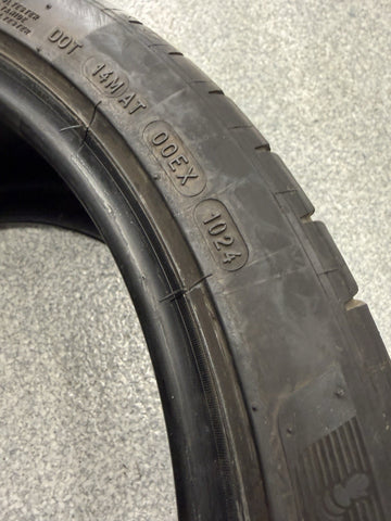 2024 Used 285/30ZR18 Michelin Pilot Sport 4S 97Y - 9/32 Tire *1 Patch