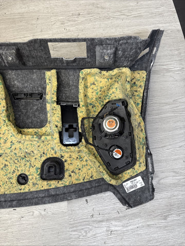 BMW 21-25 G80 M3 Rear Speaker Deck Tray Trim OEM 7482697 + Speakers