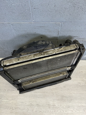 11-12 BMW E90 E92 E93 335 N55 Electric Engine Radiator Condenser Cooling Fan