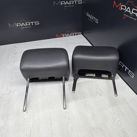 2001-2006 BMW E46 M3 Convertible Black Rear Headrests Head Rests Pair
