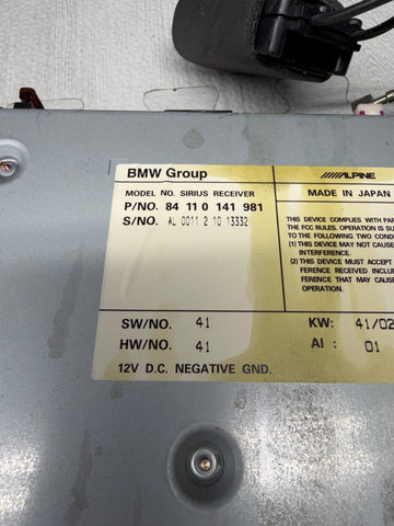 04-06 BMW X3 X5 M3 Sirius Satellite Radio Receiver Module OEM 84110141981