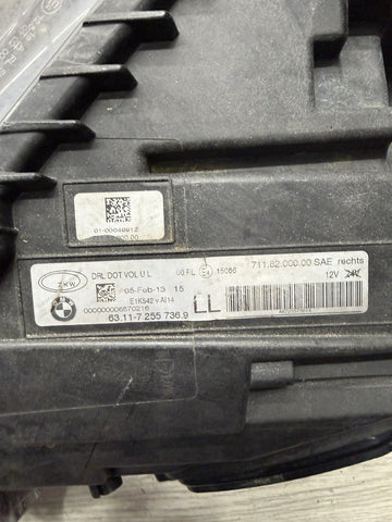 12-14 OEM BMW M6 F12 F06 F13 Right Passenger Adaptive LED Headlight Complete