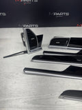 Porsche Macan 2018 BLACK PIANO Dash Dashboard Door Molding Panel Trim Set