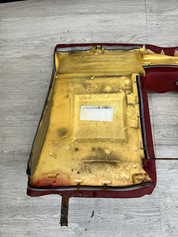 BMW 01-06 E46 M3 Convertible Rear Seat Back Rest Imola Red Leather Backrest