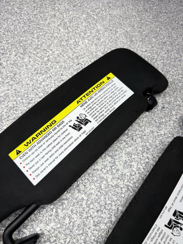 PORSCHE 718 CAYMAN ALCANTARA SUN VISOR SET PAIR CODE GT4 RS GT4RS
