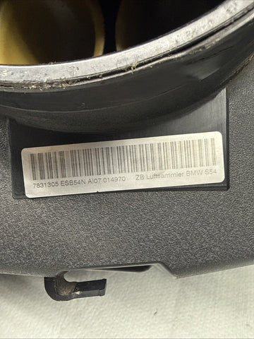 BMW 01-06 E46 M3 S54 Plenum Chamber Manifold Air Box Intake 7831305