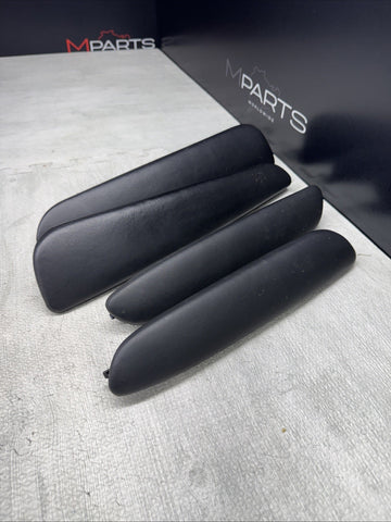 01-06 BMW OEM E46 M3 Coupe Trim Armrest Pads Set Black 8238622