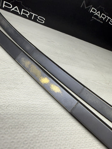 BMW E46 325 330 M3 Roof Rails Moldings Trims Pair Coupe OEM