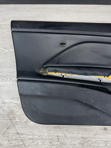 01-06 BMW E46 M3 DRIVER LEFT SIDE DOOR PANEL CARD BLACK OEM