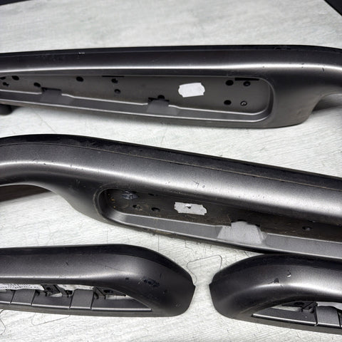 01-06 BMW E46 M3 Convertible Interior Armrests Trim Set Titan Shadow (7)