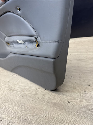 01-06 BMW E46 M3 PASSENGER RIGHT SIDE DOOR PANEL CARD DOVE GREY GRAY OEM