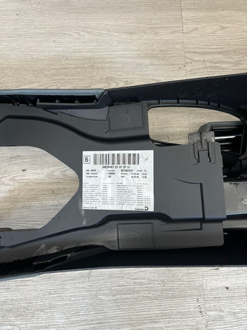 08-13 BMW E90 E92 E93 M3 Center Console Extended Leather Silverstone Palladium