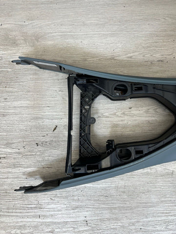 08-13 BMW E90 E92 E93 M3 Center Console Extended Leather Silverstone Palladium