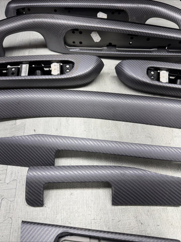 01-06 BMW E46 M3 Coupe Interior Armrests Trim Set Wrapped  *NOTES*