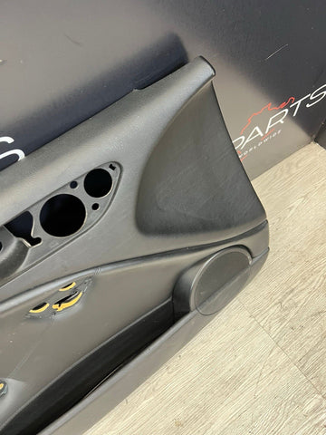 01-06 BMW E46 M3 DRIVER LEFT SIDE DOOR PANEL CARD BLACK OEM