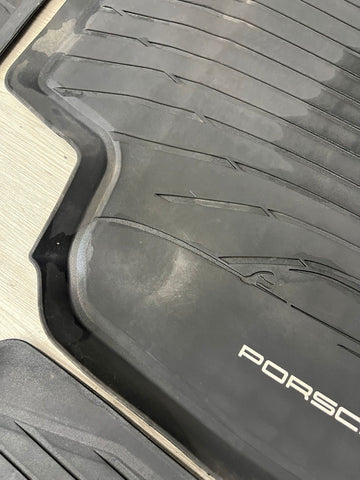 Genuine OEM Porsche 4 Piece All Weather Floor Mats for 2018-2023 Macan