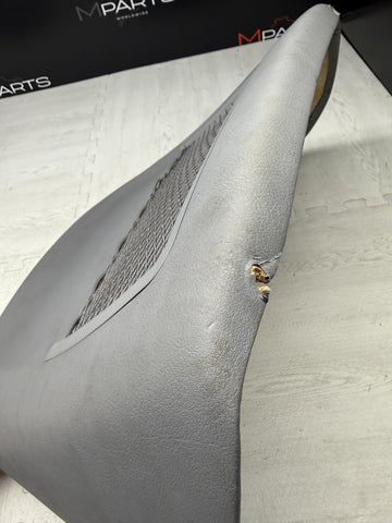 00-06 BMW E46 325 M3 COUPE FRONT SEAT BACK REST STORAGE PANEL OEM DOVE GREY