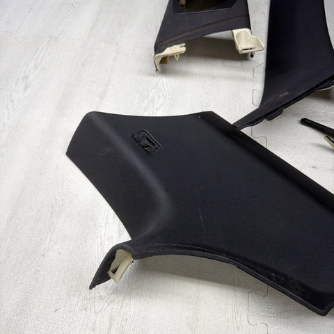 08-13 BMW E92 M3 OEM ABC PILLAR PILLARS BLACK PAIR SET *NOTES*