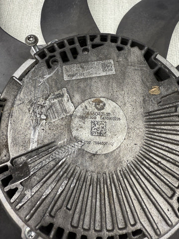 08-13 BMW E90 E92 E93 M3 S65 Engine Radiator Cooling Electric Fan *Blade Crack