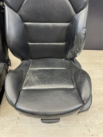 01-06 BMW E46 M3 Coupe Interior Front Seats Black heated Powered *Notes*
