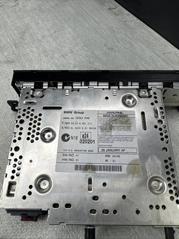 2006 BMW E46 323 325 330 M3 Audio Business CD Radio