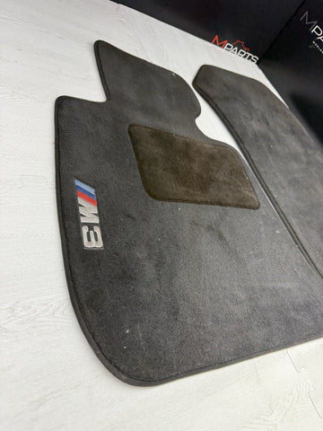 Used Genuine 2008-2013 BMW E90 E92 E93 M3 Carpets Floor Mats Black Front