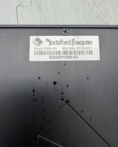 Rockford Fosgate Prime R400-4D 4-Channel Class-D Car Audio Amplifier 400W -Black