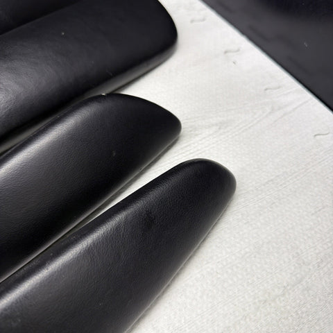 01-06 BMW E46 M3 Convertible Door Upper Arm Rest Armrest Pads Black *Notes*