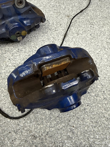 BMW 15-20 F80 F82 F83 M3 M4 Rear Brake Calipers OEM Blue